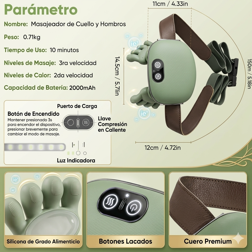 masajeador cervical y corporal